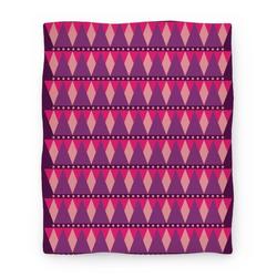 Movie Anime Pink Triangle Pattern Premium Fleece Sherpa Blanket Perfect And Unique Gifts For Family On Christmas