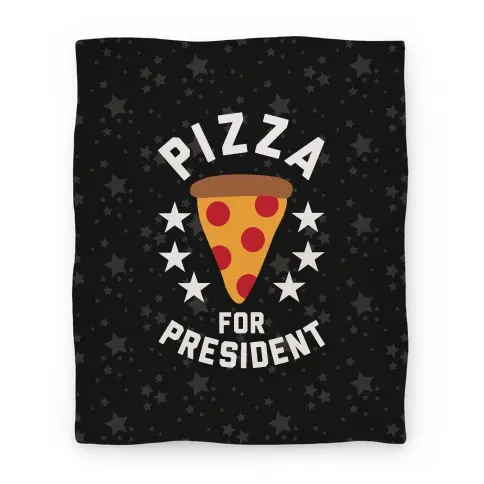 Movie Anime Pizza For President Premium Fleece Sherpa Blanket Perfect And Unique Gifts For Family On Christmas