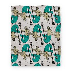 Movie Anime POEseidon Pattern Premium Fleece Sherpa Blanket Perfect And Unique Gifts For Family On Christmas