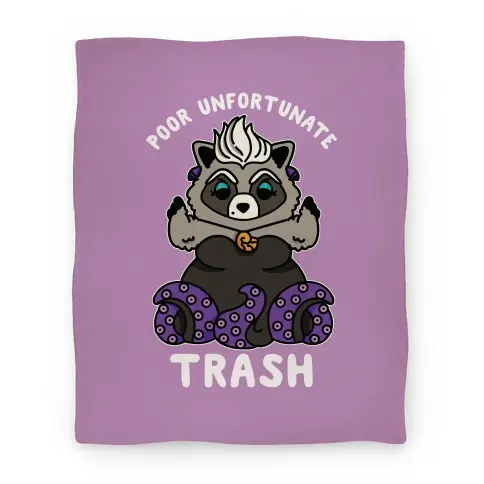 Movie Anime Poor Unfortunate Trash Raccoon Premium Fleece Sherpa Blanket Perfect Gifts For Family On Christmas
