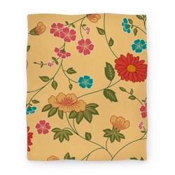 Movie Anime Pretty Floral Pattern Premium Fleece Sherpa Blanket Perfect And Unique Gifts For Family On Christmas