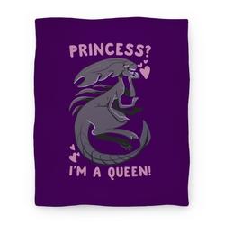 Movie Anime Princess? I'm a Xenomorph Queen! Premium Fleece Sherpa Blanket Perfect Gifts For Family On Christmas