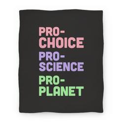 Movie Anime Pro-Choice Pro-Science Pro-Planet Premium Fleece Sherpa Blanket Perfect Gifts For Family On Christmas