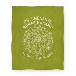 Movie Anime Psychonauts Summer Camp Premium Fleece Sherpa Blanket Perfect Gifts For Family On Christmas