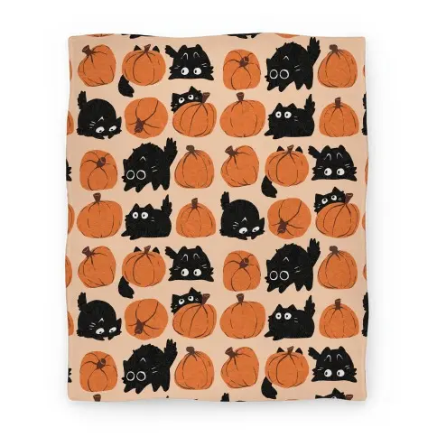 Movie Anime Pumpkin Cats Premium Fleece Sherpa Blanket Perfect And Unique Gifts For Family On Christmas