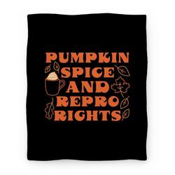 Movie Anime Pumpkin Spice and Repro Rights Premium Fleece Sherpa Blanket Perfect Gifts For Family On Christmas