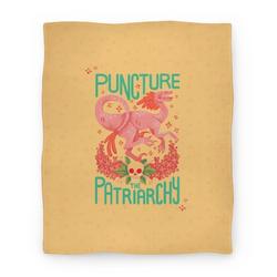 Movie Anime Puncture The Patriarchy Premium Fleece Sherpa Blanket Perfect Gifts For Family On Christmas