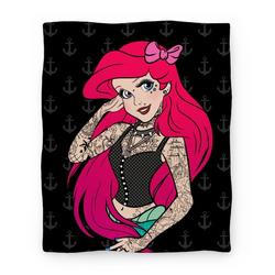 Movie Anime Punk Ariel Parody Premium Fleece Sherpa Blanket Perfect And Unique Gifts For Family On Christmas