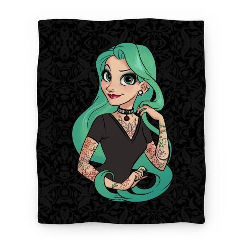 Movie Anime Punk Rapunzel Premium Fleece Sherpa Blanket Perfect And Unique Gifts For Family On Christmas