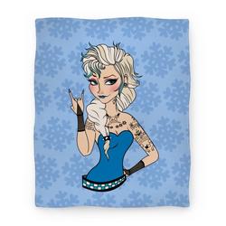 Movie Anime Punk Rock Ice Queen Parody Premium Fleece Sherpa Blanket Perfect Gifts For Family On Christmas