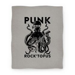 Movie Anime Punk Rocktopus Premium Fleece Sherpa Blanket Perfect And Unique Gifts For Family On Christmas