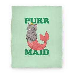 Movie Anime Purr Maid Premium Fleece Sherpa Blanket Perfect And Unique Gifts For Family On Christmas Holiday