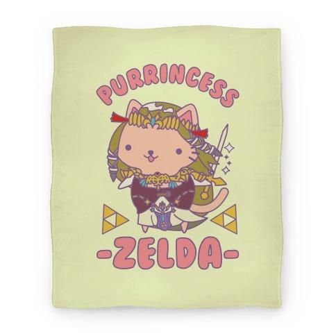 Movie Anime Purrincess Zelda Premium Fleece Sherpa Blanket Perfect And Unique Gifts For Family On Christmas