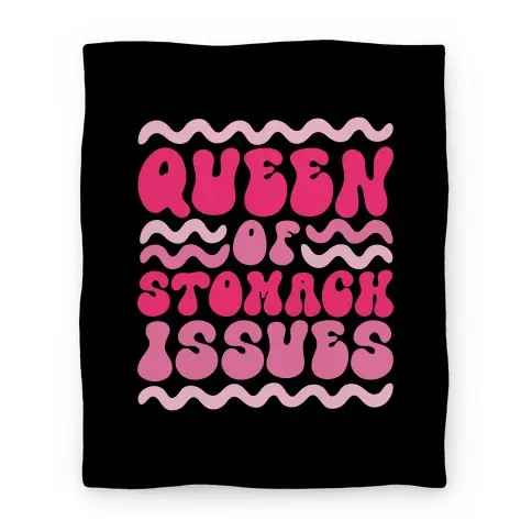 Movie Anime Queen of Stomach Issues Premium Fleece Sherpa Blanket Perfect Gifts For Family On Christmas
