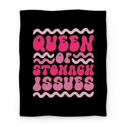Movie Anime Queen of Stomach Issues Premium Fleece Sherpa Blanket Perfect Gifts For Family On Christmas