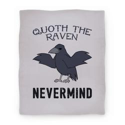 Movie Anime Quoth The Raven: Nevermind Premium Fleece Sherpa Blanket Perfect Gifts For Family On Christmas