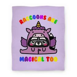 Movie Anime Raccoons Are Magical Too Premium Fleece Sherpa Blanket Perfect Gifts For Family On Christmas