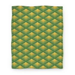 Movie Anime Radiant Fish Scale Pattern Premium Fleece Sherpa Blanket Perfect Gifts For Family On Christmas