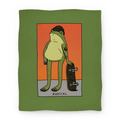 Movie Anime Radical Frog Skater Premium Fleece Sherpa Blanket Perfect And Unique Gifts For Family On Christmas