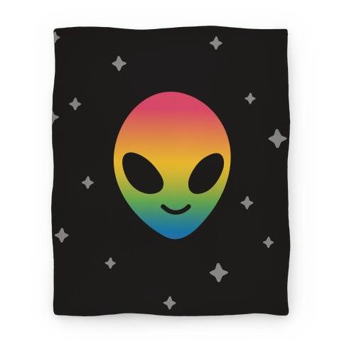 Movie Anime Rainbow Alien Premium Fleece Sherpa Blanket Perfect And Unique Gifts For Family On Christmas
