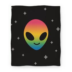 Movie Anime Rainbow Alien Premium Fleece Sherpa Blanket Perfect And Unique Gifts For Family On Christmas