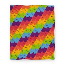 Movie Anime Rainbow Cats Premium Fleece Sherpa Blanket Perfect And Unique Gifts For Family On Christmas