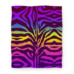 Movie Anime Rainbow Zebra Premium Fleece Sherpa Blanket Perfect And Unique Gifts For Family On Christmas