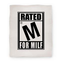 Movie Anime Rated M For Milf Parody Premium Fleece Sherpa Blanket Perfect Gifts For Family On Christmas