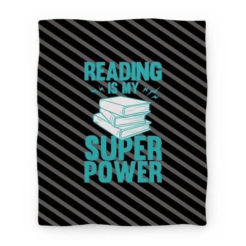 Movie Anime Reading Is My Super Power Premium Fleece Sherpa Blanket Perfect Gifts For Family On Christmas
