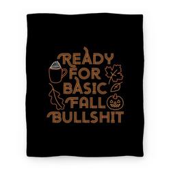 Movie Anime Ready For Basic Fall Bullshit Premium Fleece Sherpa Blanket Perfect Gifts For Family On Christmas