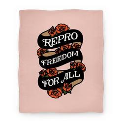 Movie Anime Repro Freedom For All Roses and Ribbon Premium Fleece Sherpa Blanket Perfect Gifts For Family On Christmas