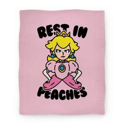 Movie Anime Rest In Peaches Premium Fleece Sherpa Blanket Perfect And Unique Gifts For Family On Christmas