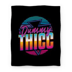 Movie Anime Retro and Dummy Thicc Premium Fleece Sherpa Blanket Perfect And Unique Gifts For Family On Christmas