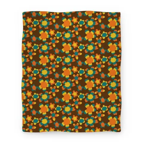 Movie Anime Retro Flower Power Pattern Premium Fleece Sherpa Blanket Perfect Gifts For Family On Christmas