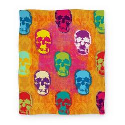 Movie Anime Retro Pop Art Skull Premium Fleece Sherpa Blanket Perfect And Unique Gifts For Family On Christmas
