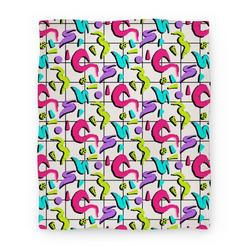 Movie Anime Retro Worm Pattern Premium Fleece Sherpa Blanket Perfect And Unique Gifts For Family On Christmas
