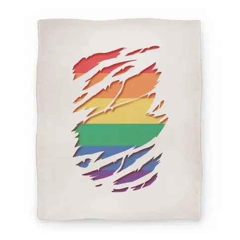Movie Anime Ripped Shirt: Gay Pride Premium Fleece Sherpa Blanket Perfect Gifts For Family On Christmas