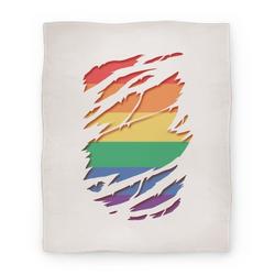 Movie Anime Ripped Shirt: Gay Pride Premium Fleece Sherpa Blanket Perfect Gifts For Family On Christmas