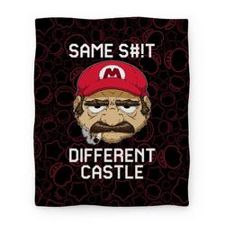 Movie Anime Same S#!t Different Castle Premium Fleece Sherpa Blanket Perfect Gifts For Family On Christmas
