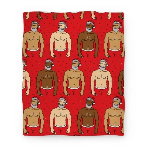 Movie Anime Santa Daddies Pattern Premium Fleece Sherpa Blanket Perfect And Unique Gifts For Family On Christmas