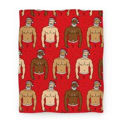 Movie Anime Santa Daddies Pattern Premium Fleece Sherpa Blanket Perfect And Unique Gifts For Family On Christmas