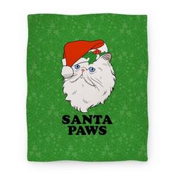 Movie Anime Santa Paws Premium Fleece Sherpa Blanket Perfect And Unique Gifts For Family On Christmas Holiday