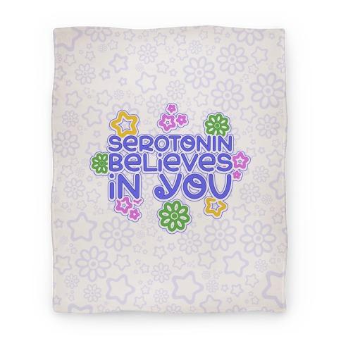 Movie Anime Serotonin Believes In You Premium Fleece Sherpa Blanket Perfect Gifts For Family On Christmas