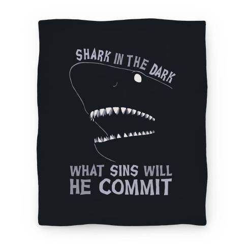 Movie Anime Shark In The Dark What Sins Will He Commit Premium Fleece Sherpa Blanket Perfect Gifts For Family On Christmas