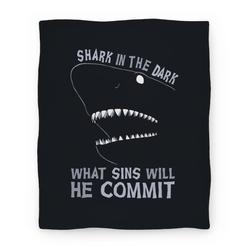 Movie Anime Shark In The Dark What Sins Will He Commit Premium Fleece Sherpa Blanket Perfect Gifts For Family On Christmas
