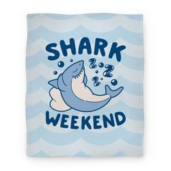Movie Anime Shark Weekend Premium Fleece Sherpa Blanket Perfect And Unique Gifts For Family On Christmas