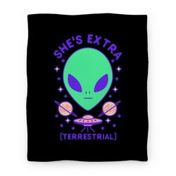 Movie Anime She's Extraterrestrial Premium Fleece Sherpa Blanket Perfect Gifts For Family On Christmas