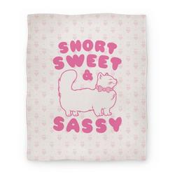 Movie Anime Short Sweet & Sassy Premium Fleece Sherpa Blanket Perfect And Unique Gifts For Family On Christmas