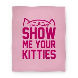 Movie Anime Show Me Your Kitties Premium Fleece Sherpa Blanket Perfect And Unique Gifts For Family On Christmas
