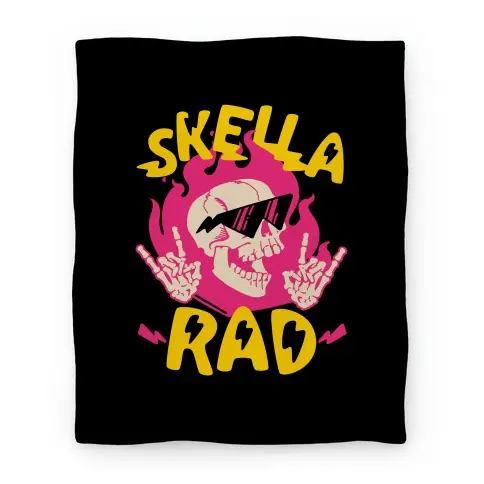 Movie Anime Skella Rad Premium Fleece Sherpa Blanket Perfect And Unique Gifts For Family On Christmas Holiday